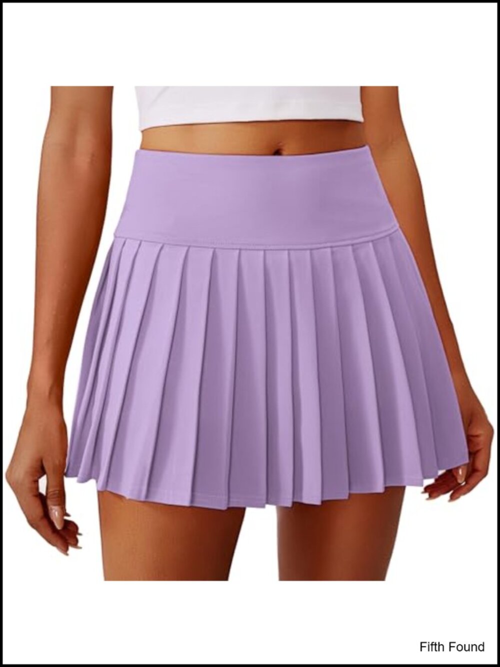 Pleated Tennis Skirt High Waist Mini Skort with Inner Shorts Pocket